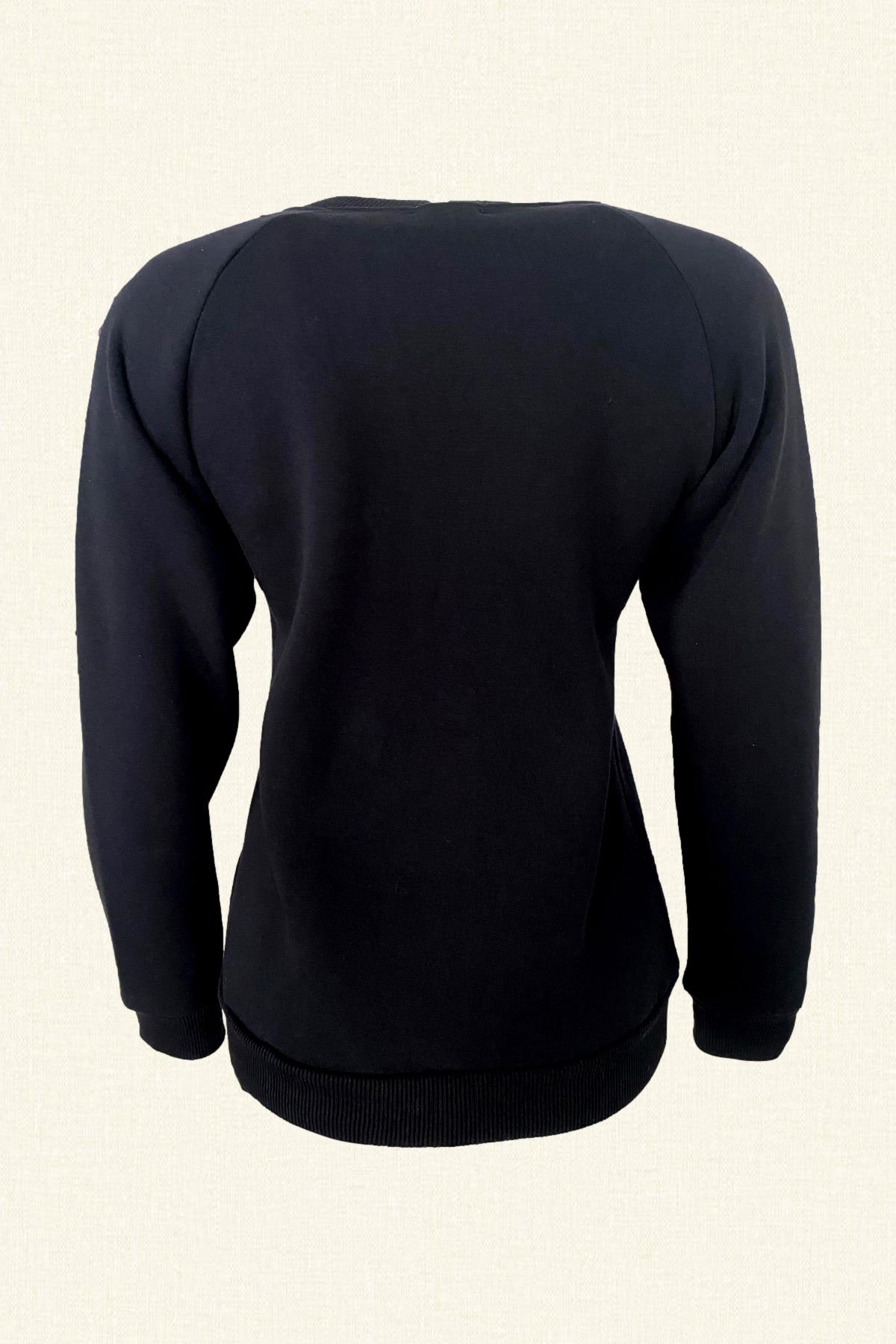 Prenses Motifli Lacivert Polar Sweatshirt